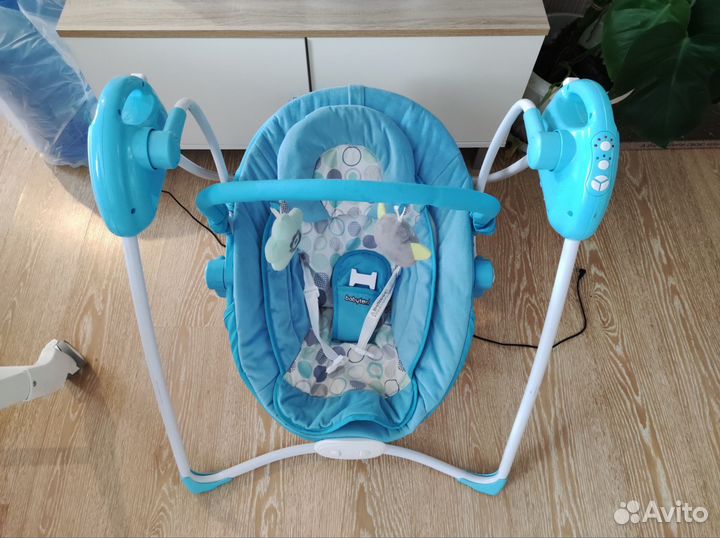 Детские электронные качели babyton