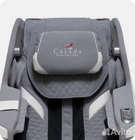 Массажное кресло Pollux white-grey