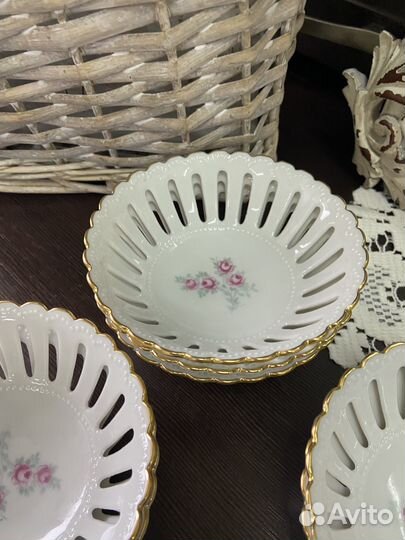 Розетки прорезной фарфор