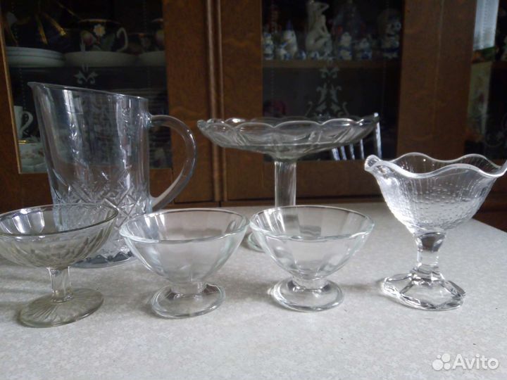 Ваза для фруктов на ножке, кувшин,креманки