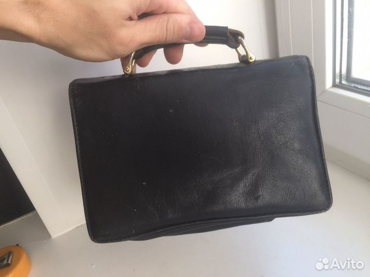 Барсетка кожаная мужская