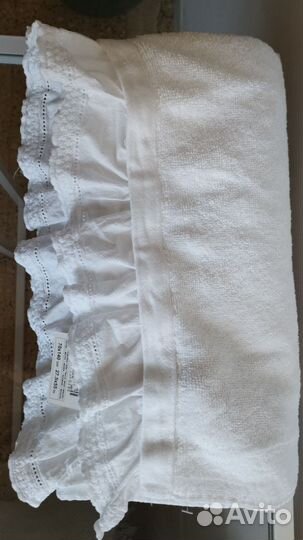 Белое банное махровое полотенце Zara новое