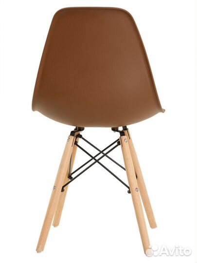 Стул в стиле eames DSW, коричневый, 1 шт
