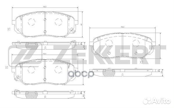 Колодки торм. диск. передн. Kia Sorento III 15