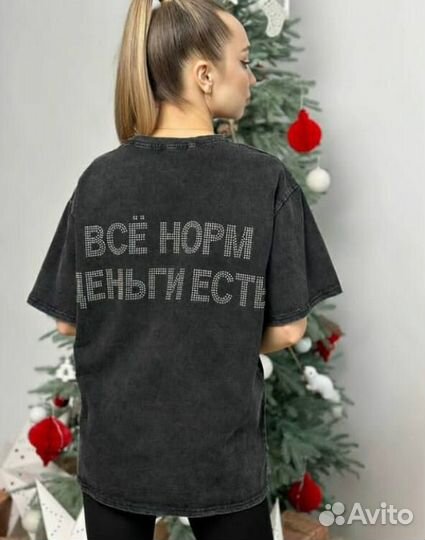 Футболки с прикольным принтом из страз цвет варенк