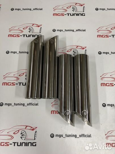 Выхлоп B на Mercedes G-class хром 4 шт