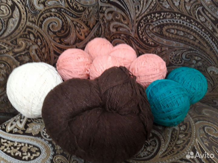 Нитки для вязания и творчества, спицы, крючки