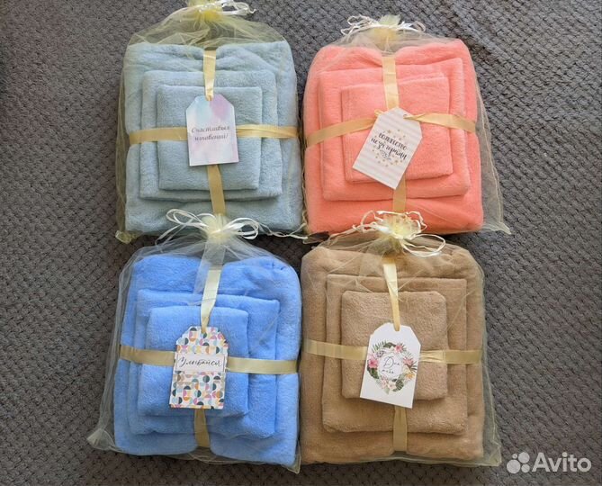 Подарочный набор полотенец 3 шт