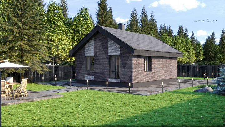 Коттедж 75 м² на участке 6 сот.