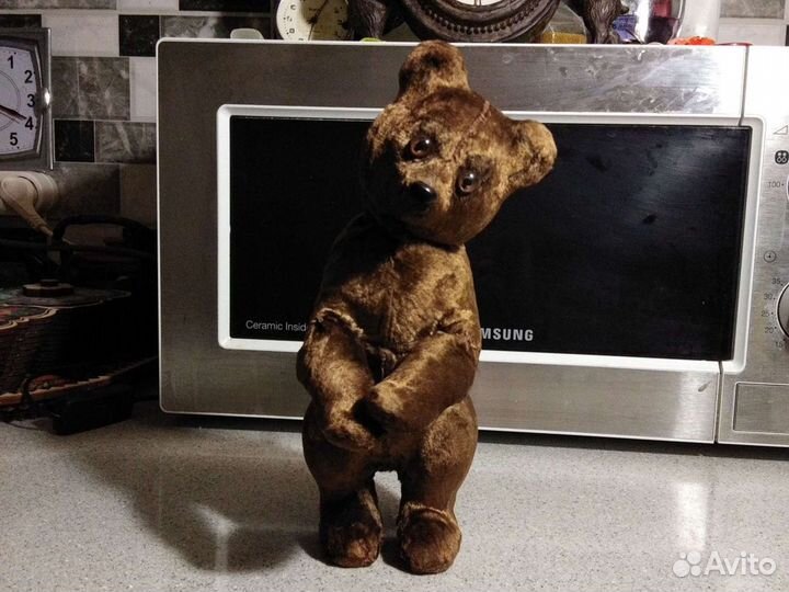 Медведь плюшевый заводной СССР