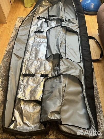 Чехол для горных лыж dakine на колесах