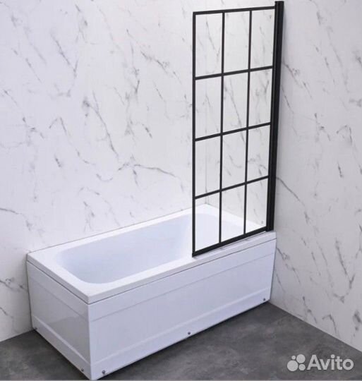 Шторка на ванну Veconi Palau PL-77R 80 см