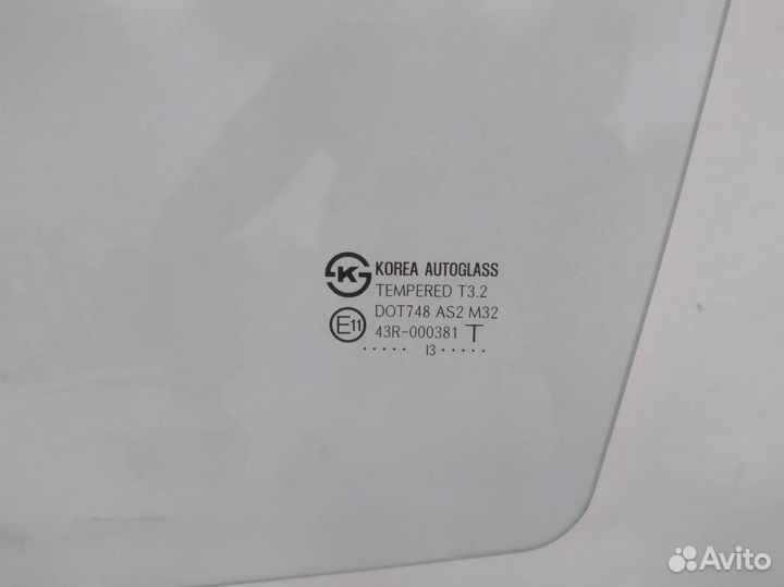 Стекло двери передней левой Hyundai Solaris 2010-2