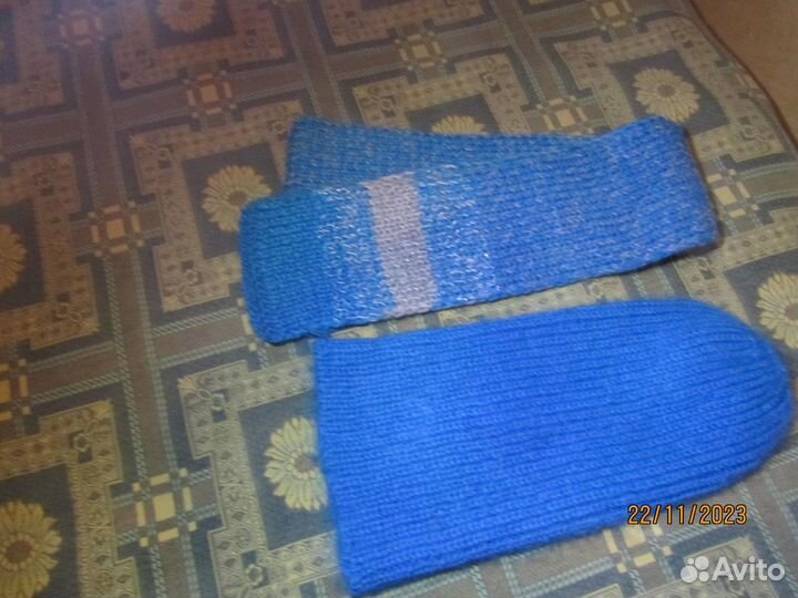 Шапка+шарф - вязаный тёплый комплект