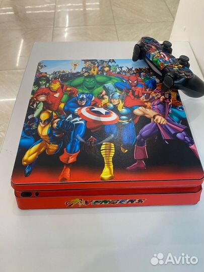 Playstation 4 slim 1Tb+джой + более 400 игр