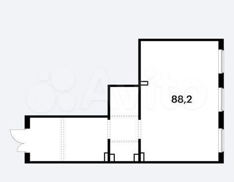 Свободного назначения, 89 м²