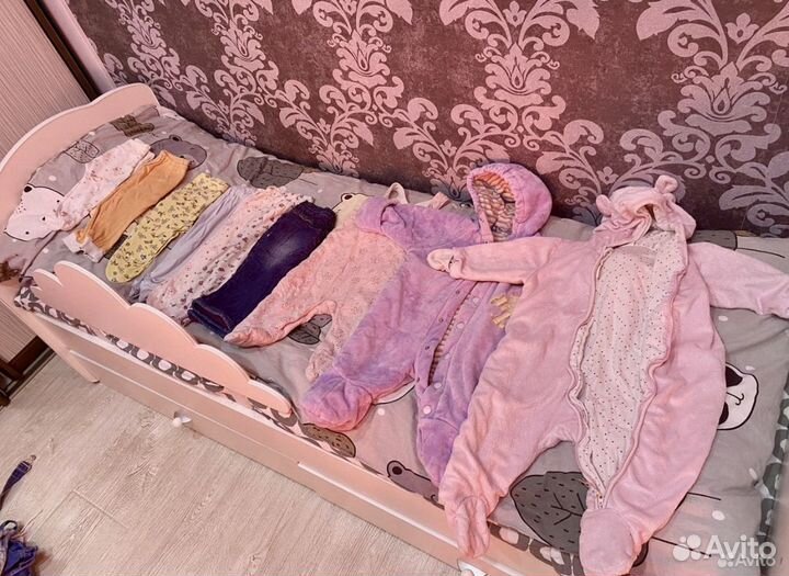 Пакет вещей на девочку 0-9мес