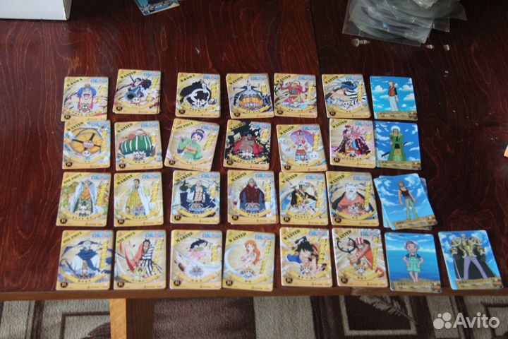 Коллекционные карточки Ван Пис и Наруто