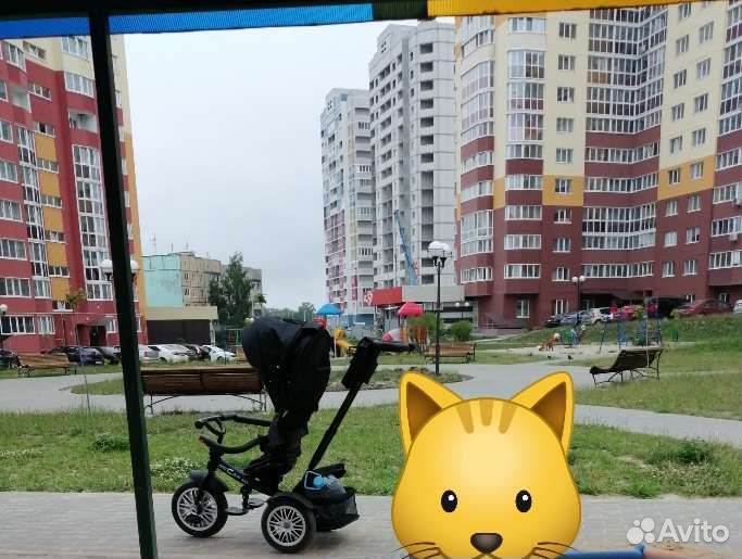 Детский велосипед с родительской ручкой