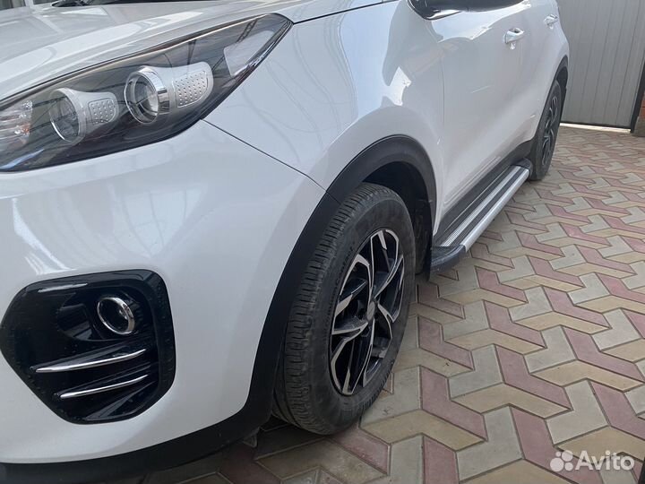 Пороги подножка на kia sportage 4