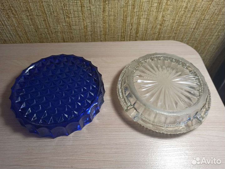 Стеклянные пепельницы СССР