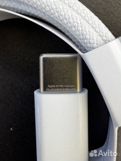 Оригинальный кабель Apple Type-C/Type-C (плетеный)