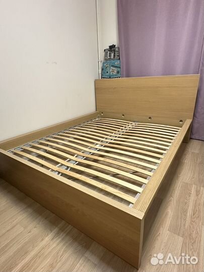 Кровать двухспальная 160 200 IKEA мальм