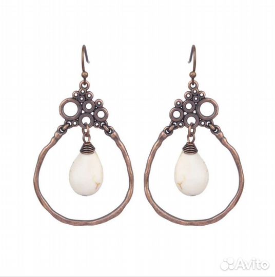 Металлические серьги-подвески