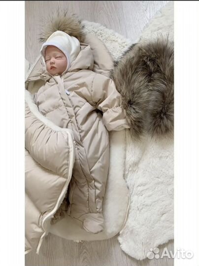 Зимний конверт на выписку