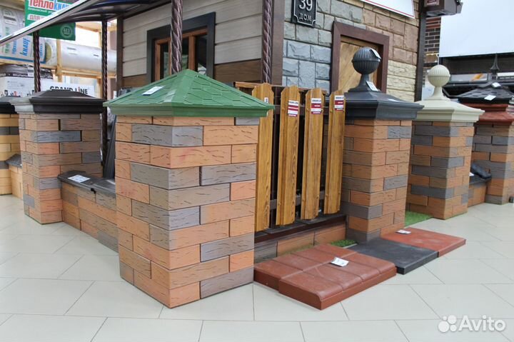 Крышки на забор