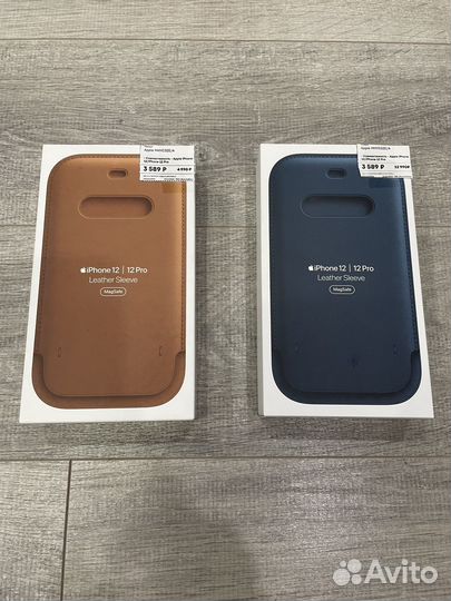 Чехол Apple iPhone 12 12pro Leather Sleeve