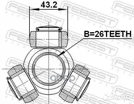 Трипоид 2716-S80T Febest