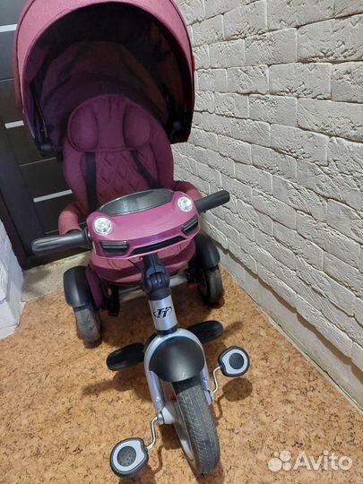 Детский велосипед с родительской ручкой