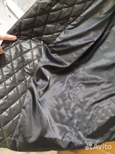 Пальто демисезонное стеганое большой размер