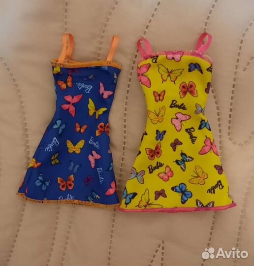 Новые Платья Одежда для кукол Барби Mattel 2 шт