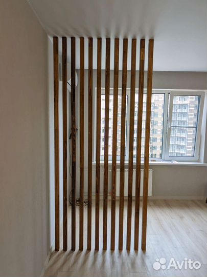 Декоративная перегородка из дерева