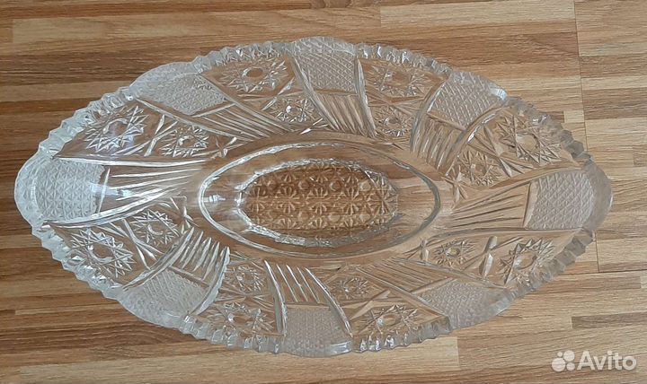 Ваза хрустальная,ладья