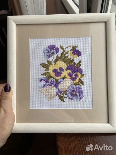 Картина вышивка ручной работы