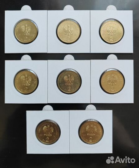 Набор Польши 2 злотых 