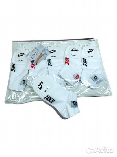 Носки белые короткой длины Adidas,Nike