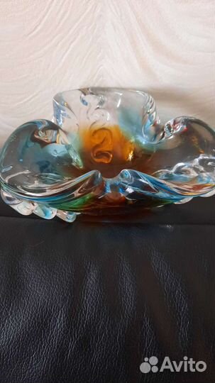 Посуда из цветного стекла СССР