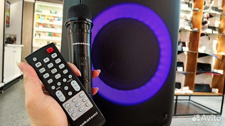 Блютуз колонка большая 60Вт с микрофоном и радио