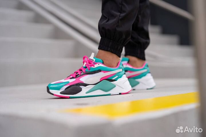 Женские кроссовки Puma RS-X plastic WhitePink