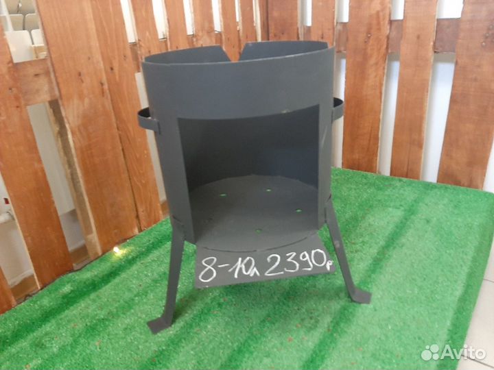 Печь для казана 10 л из стали