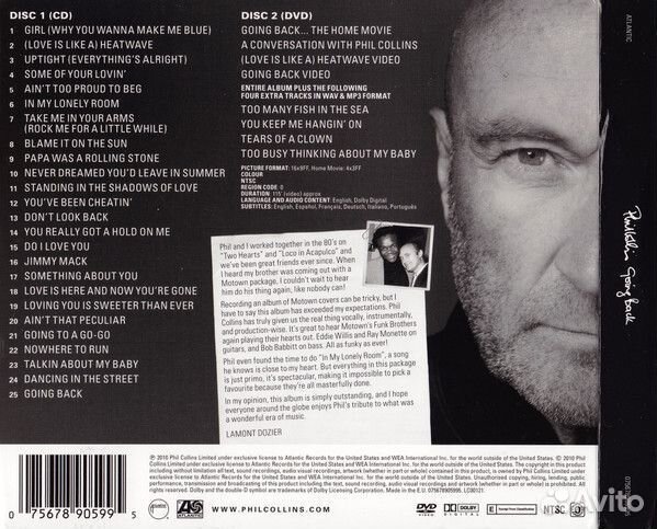 Phil Collins -Going Back (LIM.ED.,digi.)(CD+DVD)