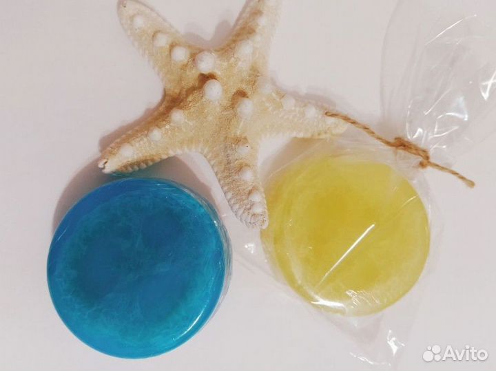 Мыло ручной работы с люфой