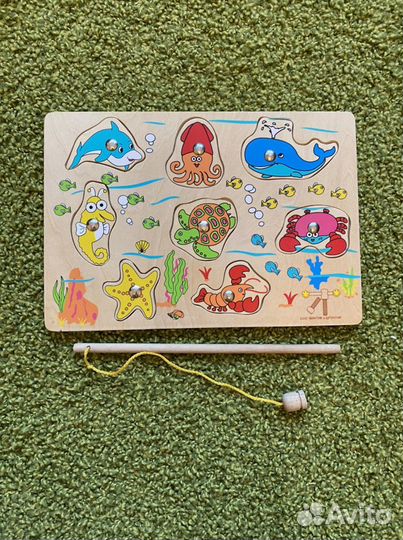 Магнитная доска рыбалка Винтик и Шпунтик