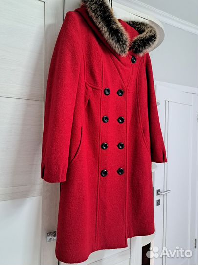 Пальто женское зимнее 48 50 драп