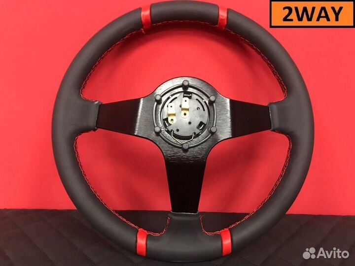 Руль TRD вынос кожа