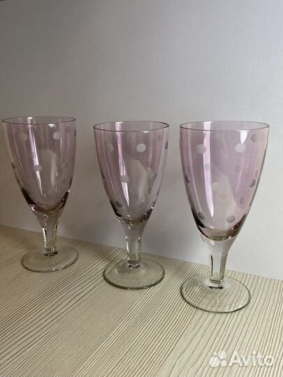 Фужеры цветное стекло СССР